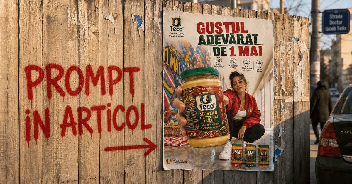 Am făcut un poster TECO de 1 Mai cu un singur prompt.